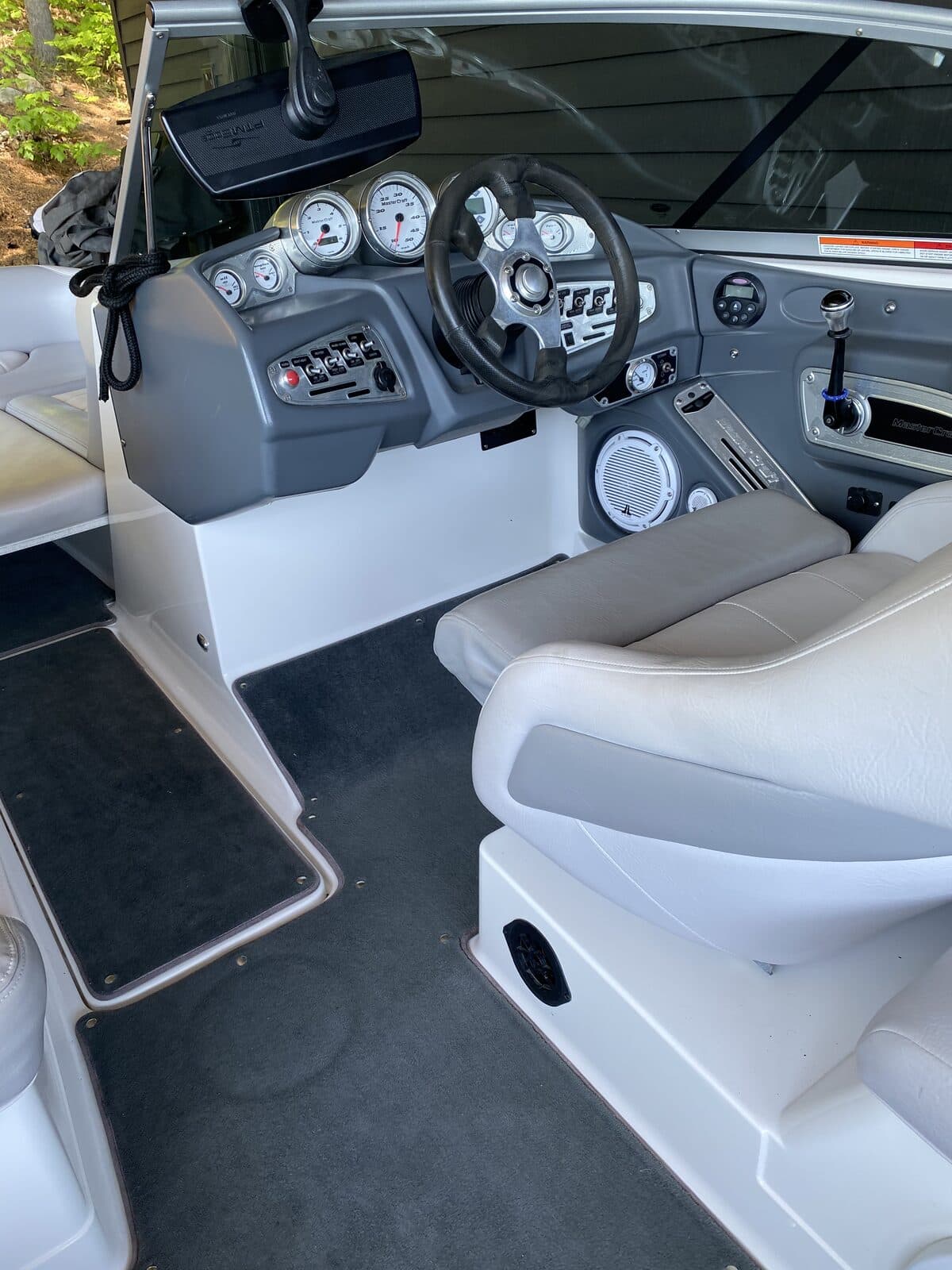 Cleaned and detailed captain's dashboard